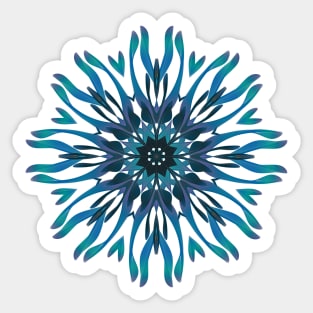 Blue Flower Sticker